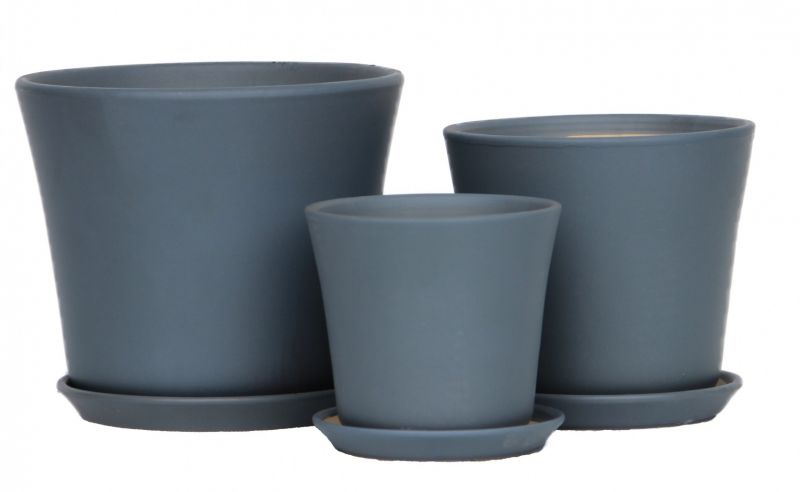 Nova Cone Pot Grey